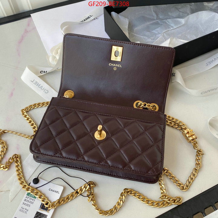 Chanel Bags(TOP)-Diagonal-,replica 2023 perfect luxury ID: BE7308,$: 209USD