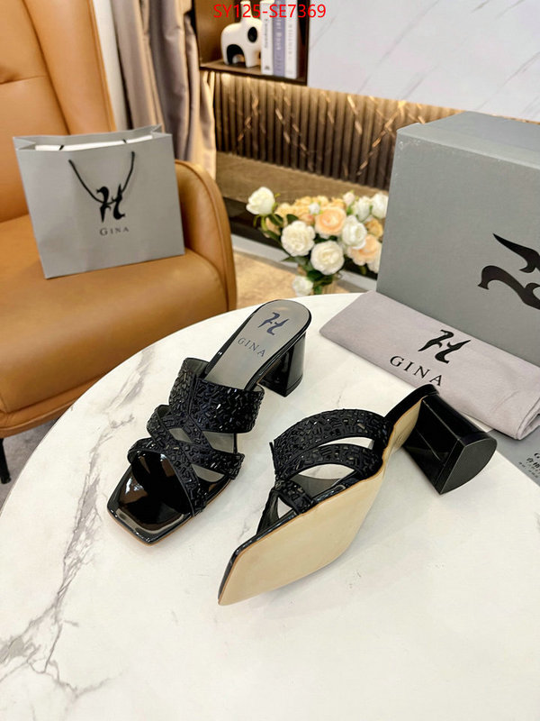 Women Shoes-GINA,replica 1:1 high quality ID: SE7369,$: 125USD