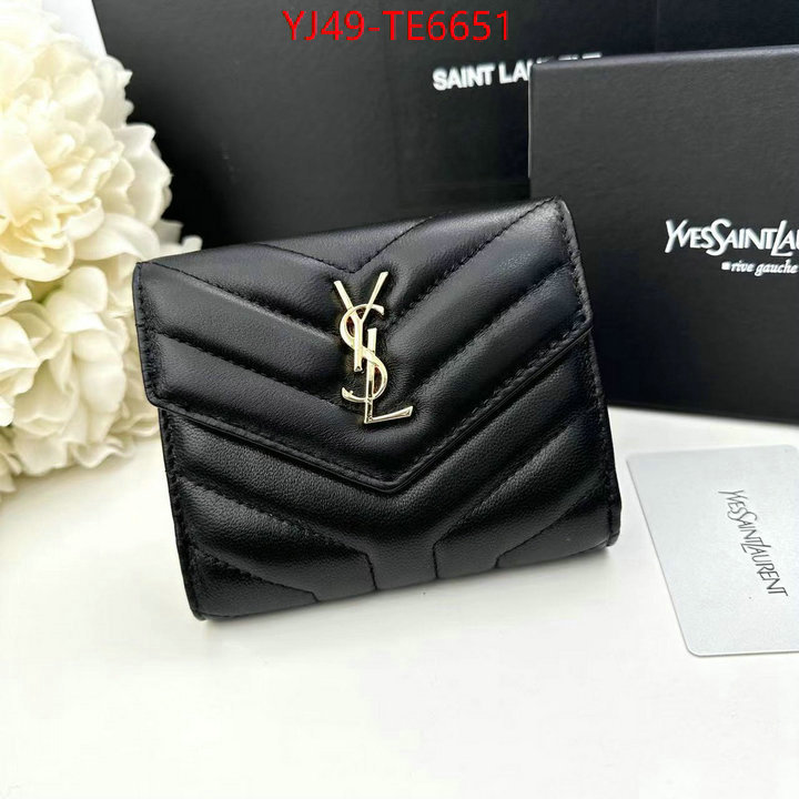 YSL Bag(4A)-Wallet-,top designer replica ID: TE6651,$: 49USD