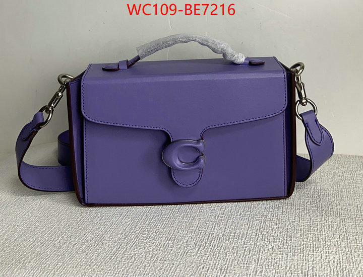 Coach Bags(4A)-Diagonal,only sell high-quality ID: BE7216,$: 109USD