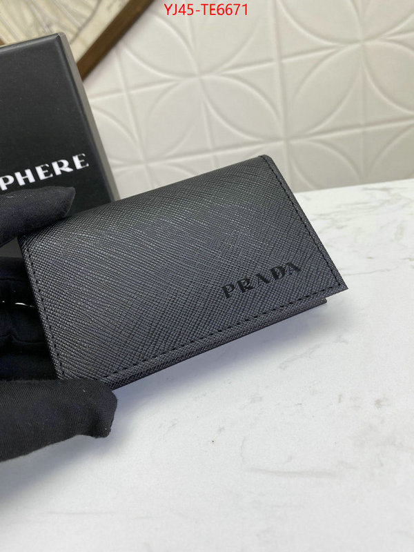 Prada Bags(4A)-Wallet,the quality replica ID: TE6671,$: 45USD