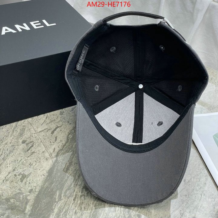 Cap (Hat)-Chanel,mirror copy luxury ID: HE7176,$: 29USD