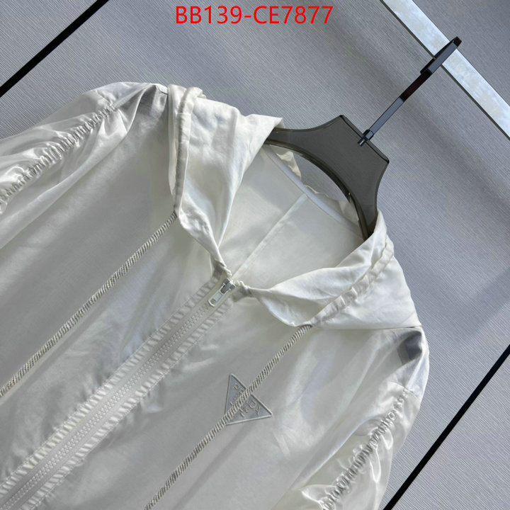 Clothing-Prada,the highest quality fake ID: CE7877,$: 139USD