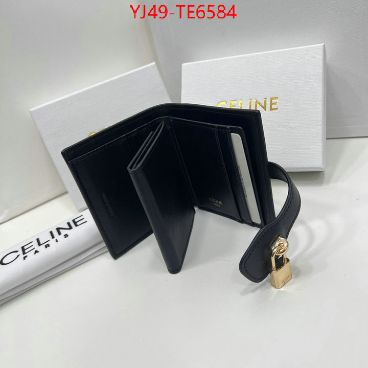 CELINE Bags(4A)-Wallet,buy best quality replica ID: TE6584,$: 49USD