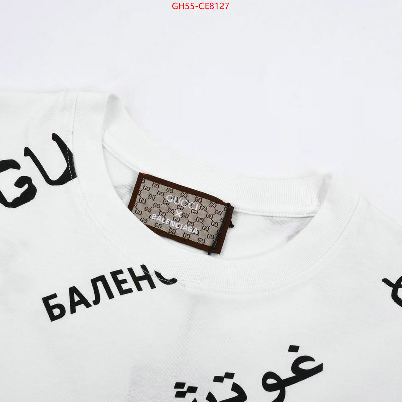 Clothing-Gucci,replica aaaaa designer ID: CE8127,$: 55USD