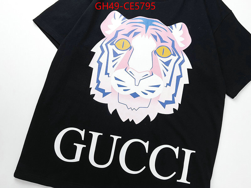 Clothing-Gucci,designer fake ID: CE5795,$: 49USD