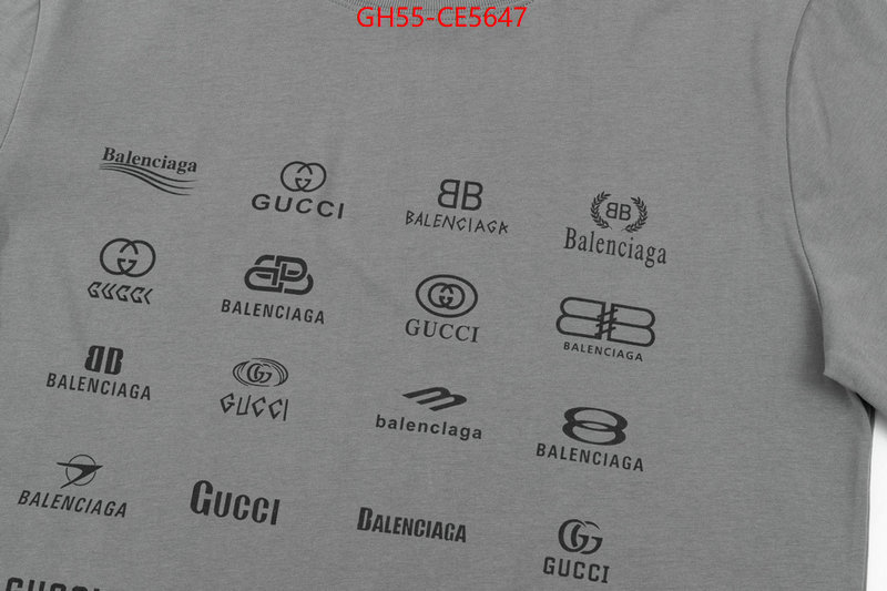 Clothing-Gucci,luxury 7 star replica ID: CE5647,$: 55USD