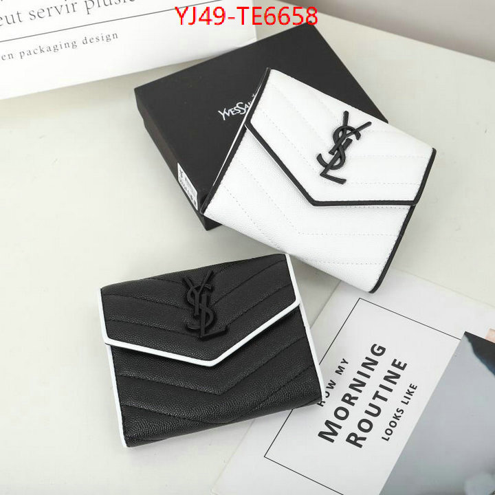 YSL Bag(4A)-Wallet-,outlet 1:1 replica ID: TE6658,$: 49USD