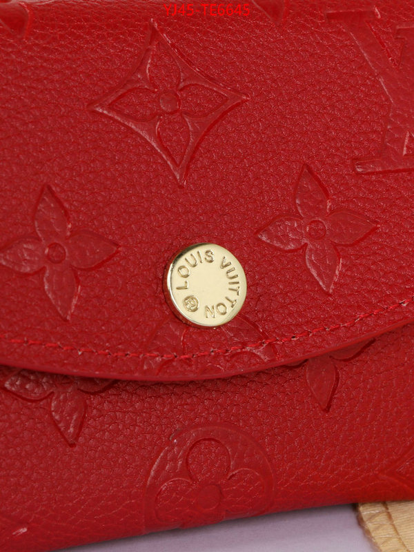 LV Bags(4A)-Wallet,top 1:1 replica ID: TE6645,$: 45USD