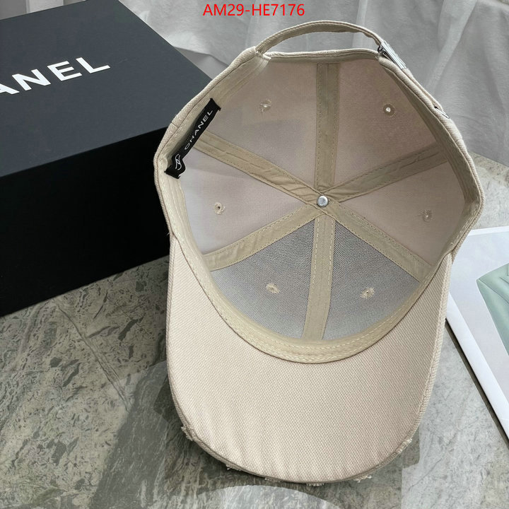 Cap (Hat)-Chanel,mirror copy luxury ID: HE7176,$: 29USD