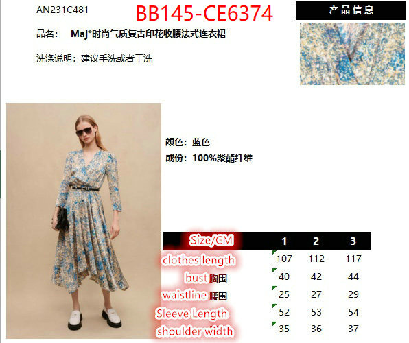 Clothing-MAJE,where quality designer replica ID: CE6374,$: 145USD