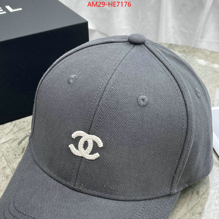 Cap (Hat)-Chanel,mirror copy luxury ID: HE7176,$: 29USD