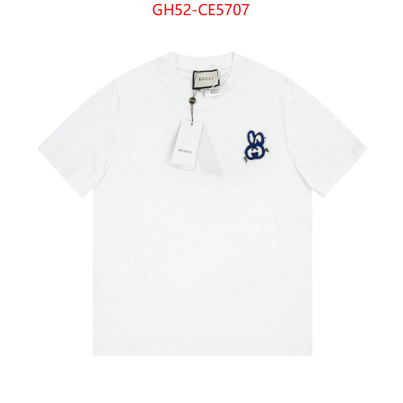 Clothing-Gucci,high quality 1:1 replica ID: CE5707,$: 52USD