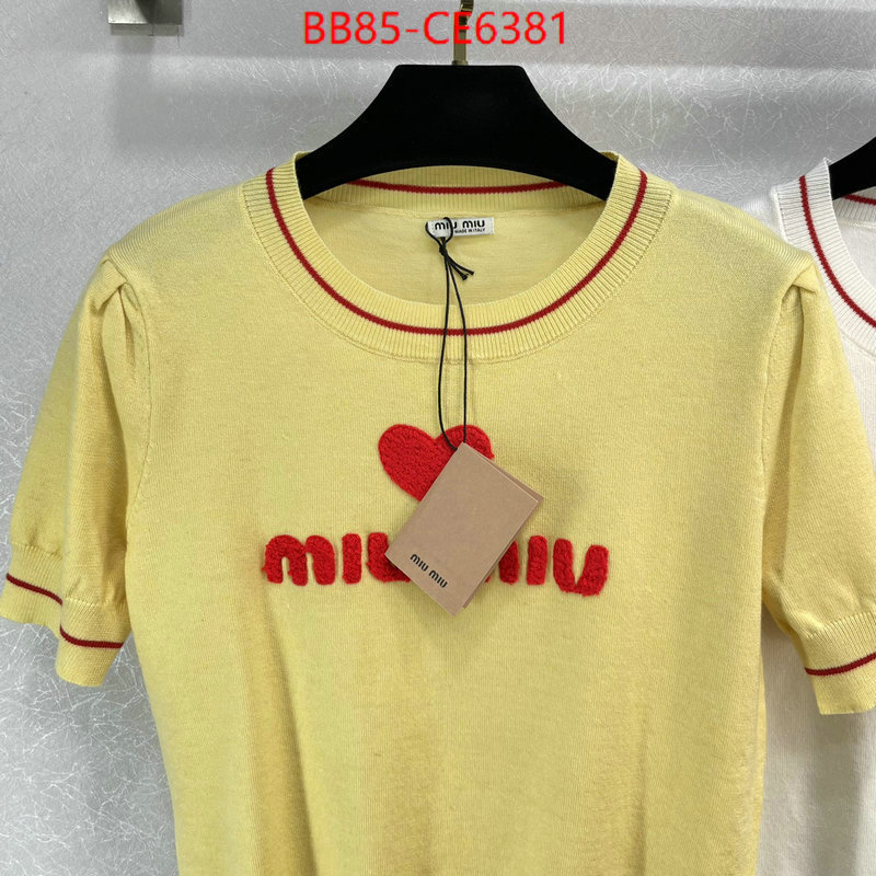 Clothing-MIU MIU,the best quality replica ID: CE6381,$: 85USD