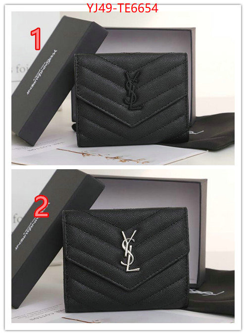 YSL Bag(4A)-Wallet-,only sell high-quality ID: TE6654,$: 49USD