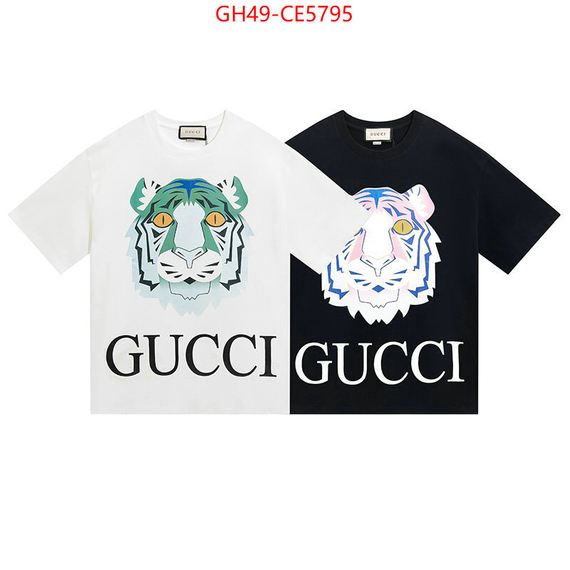 Clothing-Gucci,designer fake ID: CE5795,$: 49USD