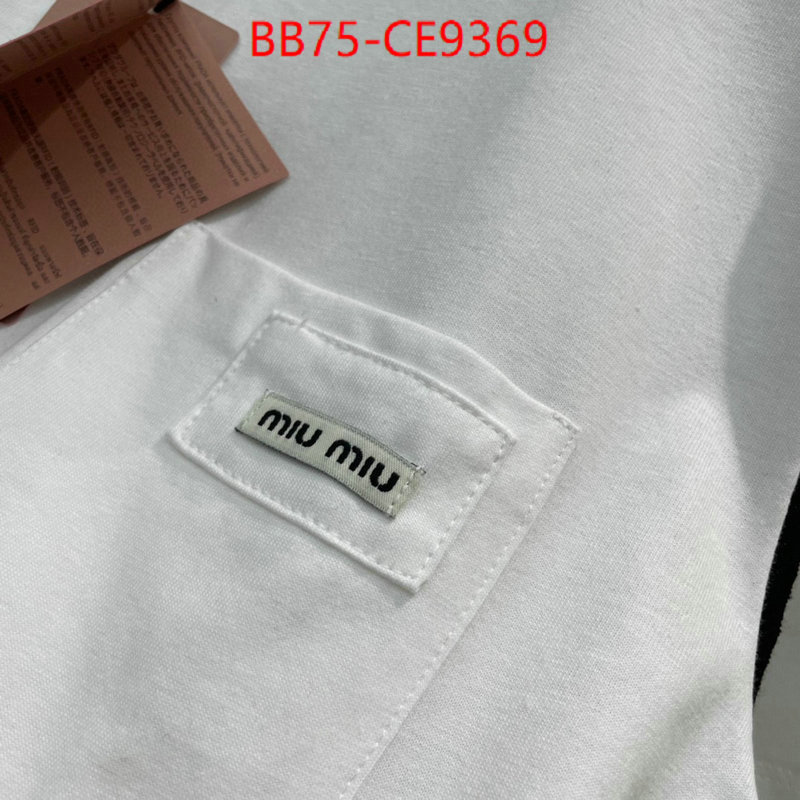 Clothing-MIU MIU,top designer replica ID: CE9369,$: 75USD