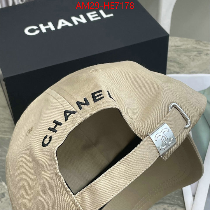 Cap (Hat)-Chanel,aaaaa replica designer ID: HE7178,$: 29USD