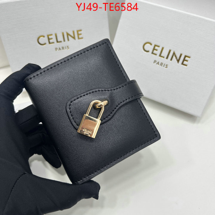 CELINE Bags(4A)-Wallet,buy best quality replica ID: TE6584,$: 49USD