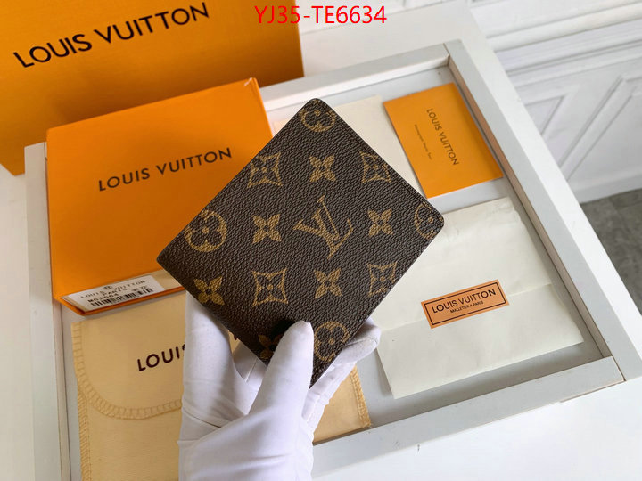 LV Bags(4A)-Wallet,cheap replica designer ID: TE6634,$: 35USD