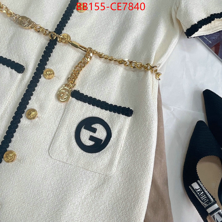 Clothing-Gucci,the quality replica ID: CE7840,$: 155USD