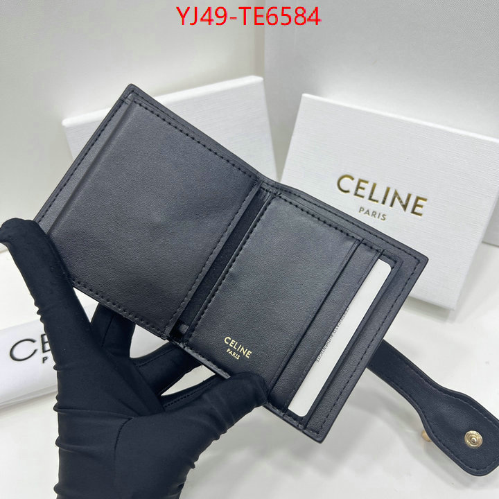 CELINE Bags(4A)-Wallet,buy best quality replica ID: TE6584,$: 49USD