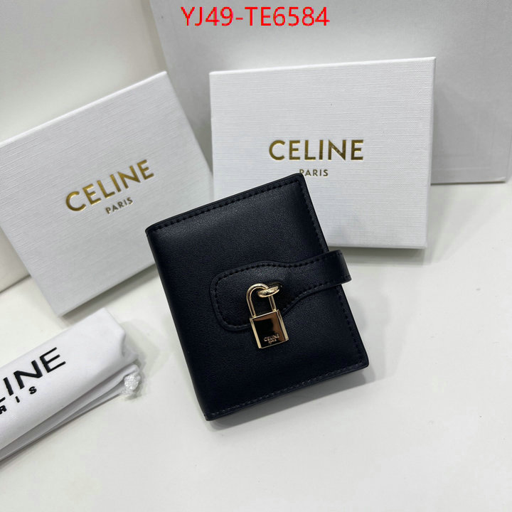 CELINE Bags(4A)-Wallet,buy best quality replica ID: TE6584,$: 49USD