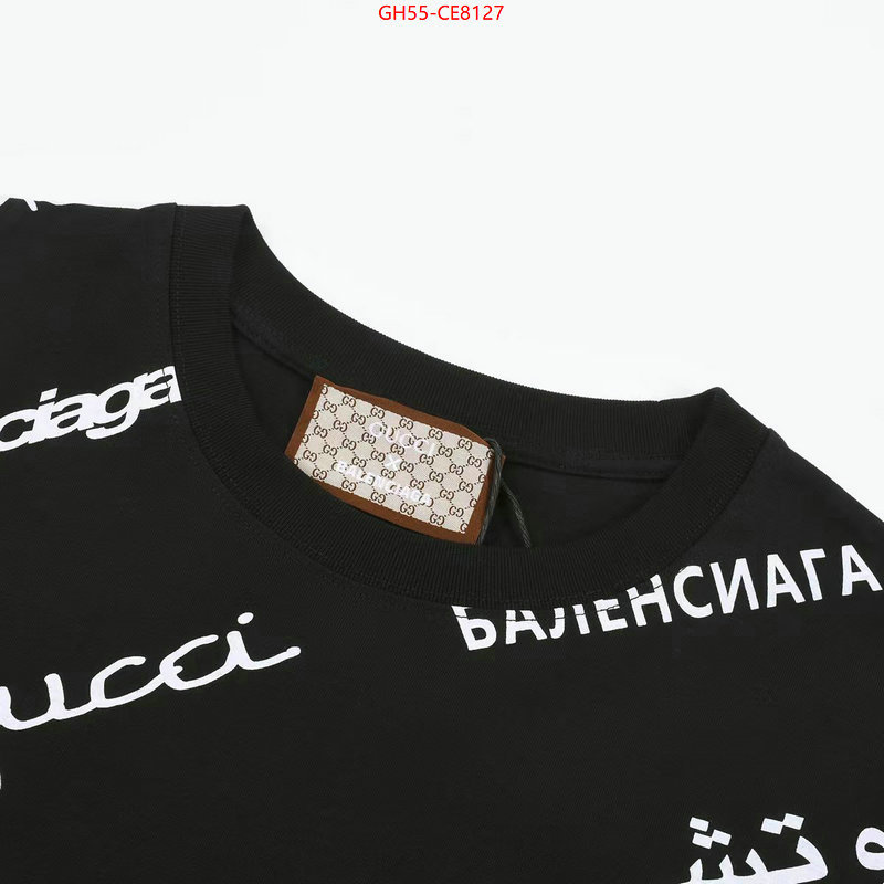 Clothing-Gucci,replica aaaaa designer ID: CE8127,$: 55USD