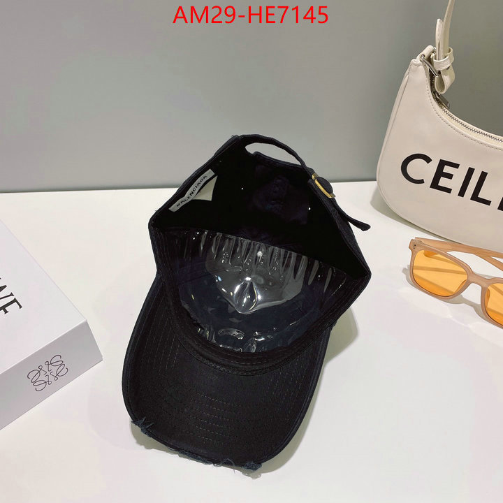 Cap (Hat)-Balenciaga,top fake designer ID: HE7145,$: 29USD