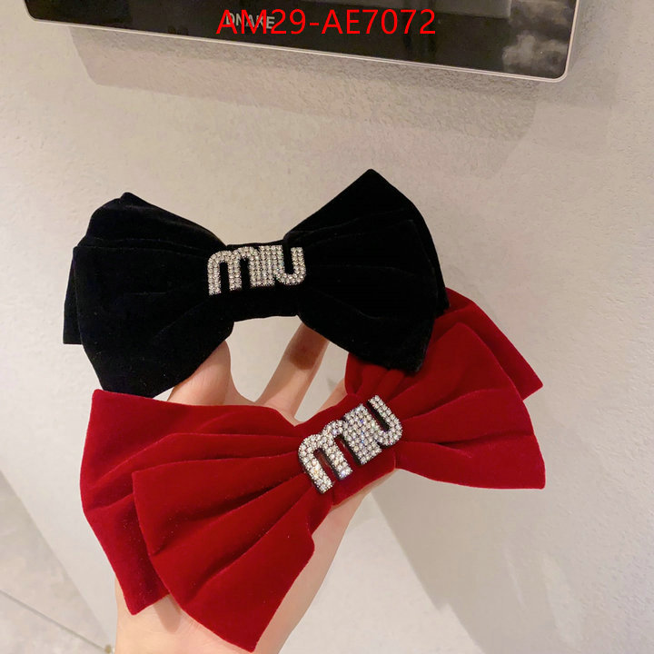 Hair band-MIU MIU,2023 perfect replica designer ID: AE7072,$: 29USD