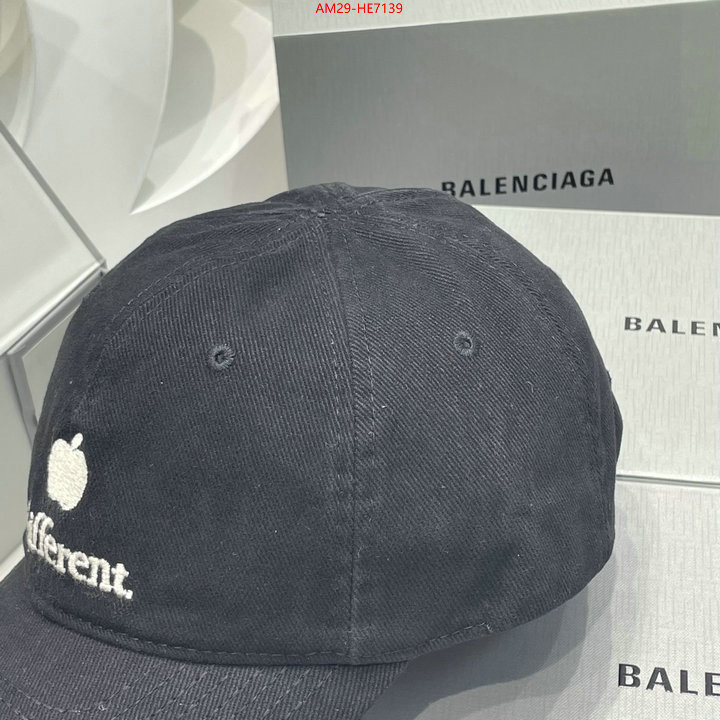 Cap (Hat)-Balenciaga,where quality designer replica ID: HE7139,$: 29USD