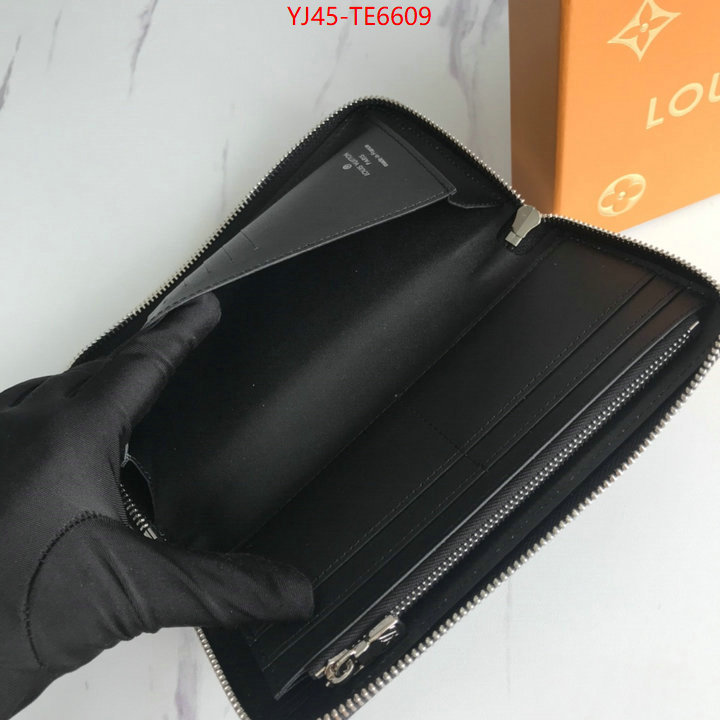 LV Bags(4A)-Wallet,quality aaaaa replica ID: TE6609,$: 45USD