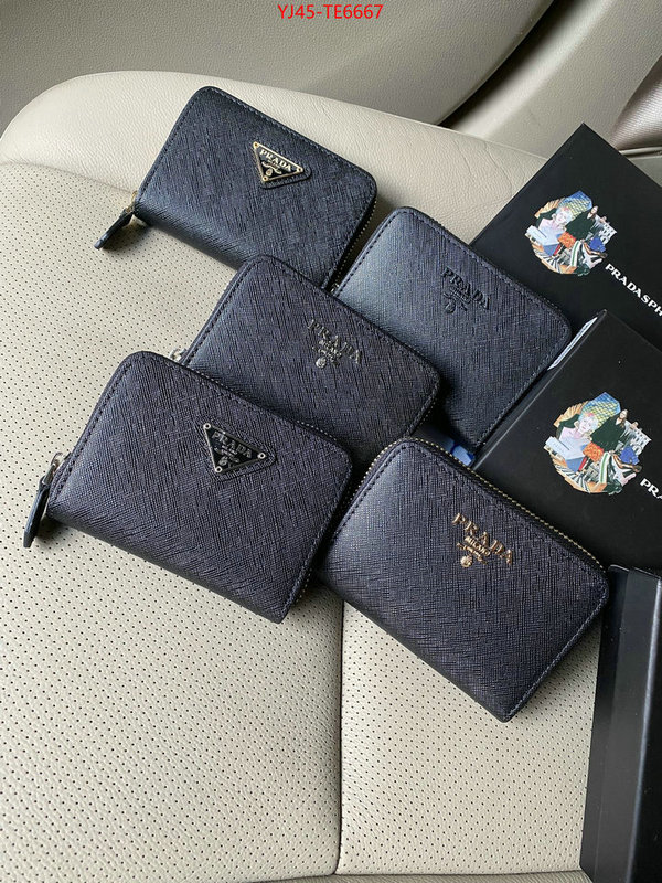 Prada Bags(4A)-Wallet,aaaaa+ replica ID: TE6667,$: 45USD