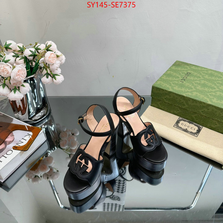 Women Shoes-Gucci,aaaaa replica designer ID: SE7375,$: 145USD