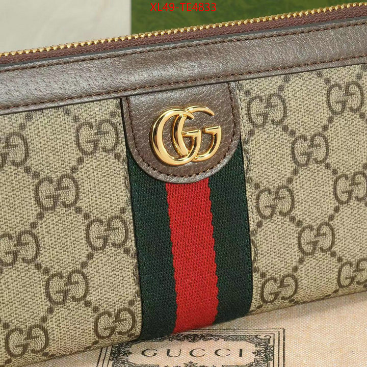 Gucci Bags(4A)-Wallet-,replica 1:1 high quality ID: TE4833,$: 49USD