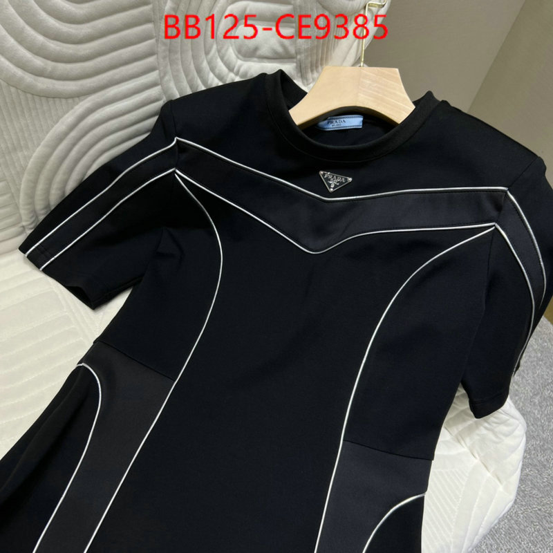 Clothing-Prada,designer fake ID: CE9385,$: 125USD