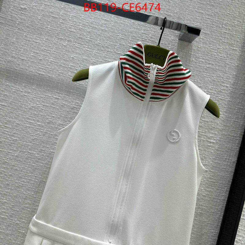 Clothing-Gucci,designer fake ID: CE6474,$: 119USD