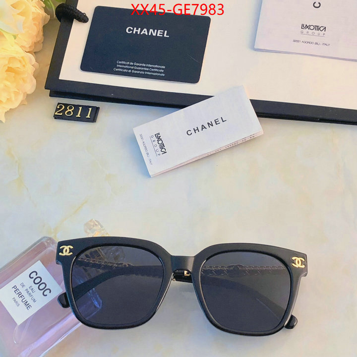 Glasses-Chanel,designer 1:1 replica ID: GE7983,$: 45USD