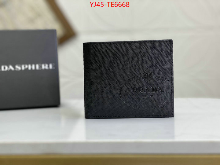 Prada Bags(4A)-Wallet,where to find the best replicas ID: TE6668,$: 45USD