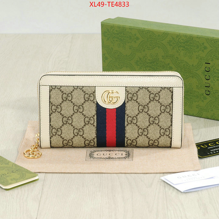 Gucci Bags(4A)-Wallet-,replica 1:1 high quality ID: TE4833,$: 49USD