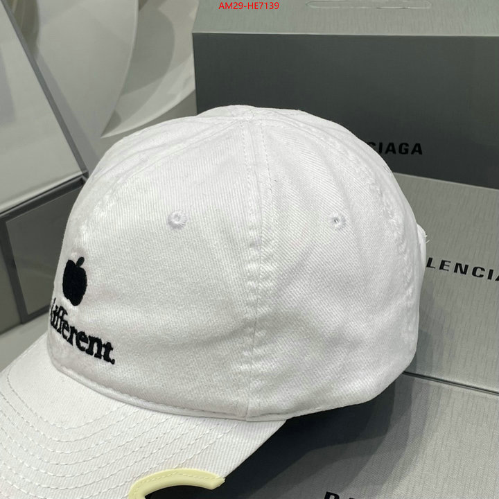 Cap (Hat)-Balenciaga,where quality designer replica ID: HE7139,$: 29USD