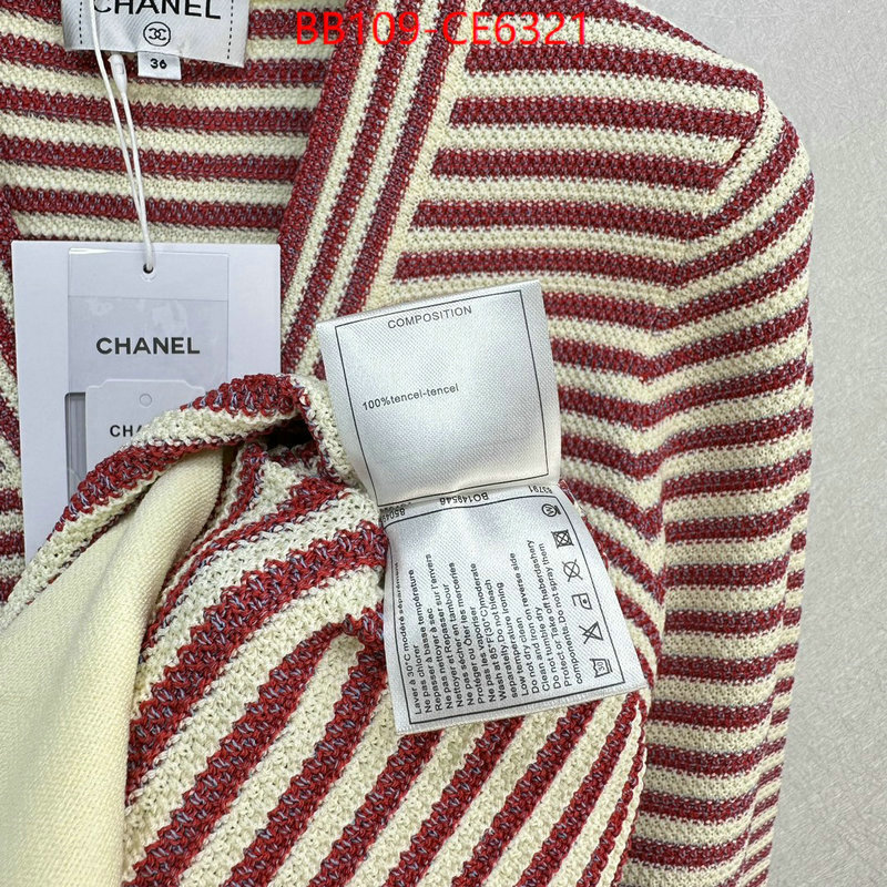 Clothing-Chanel,high quality online ID: CE6321,$: 109USD