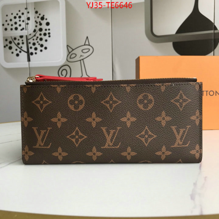 LV Bags(4A)-Wallet,quality replica ID: TE6646,$: 35USD