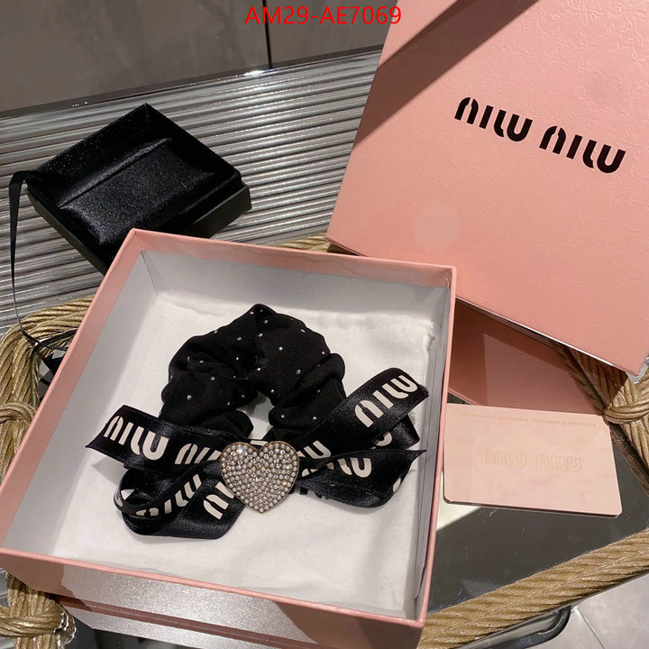 Hair band-MIU MIU,luxury cheap replica ID: AE7069,$: 29USD