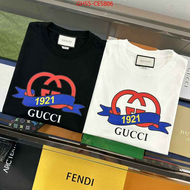 Clothing-Gucci,can you buy knockoff ID: CE5806,$: 55USD