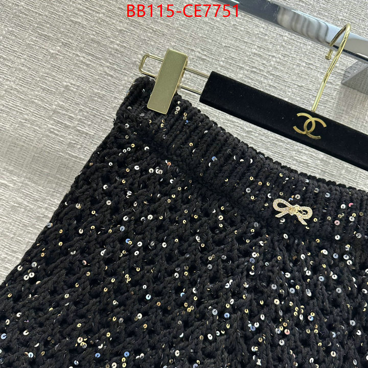 Clothing-Chanel,buy 2023 replica ID: CE7751,$: 115USD