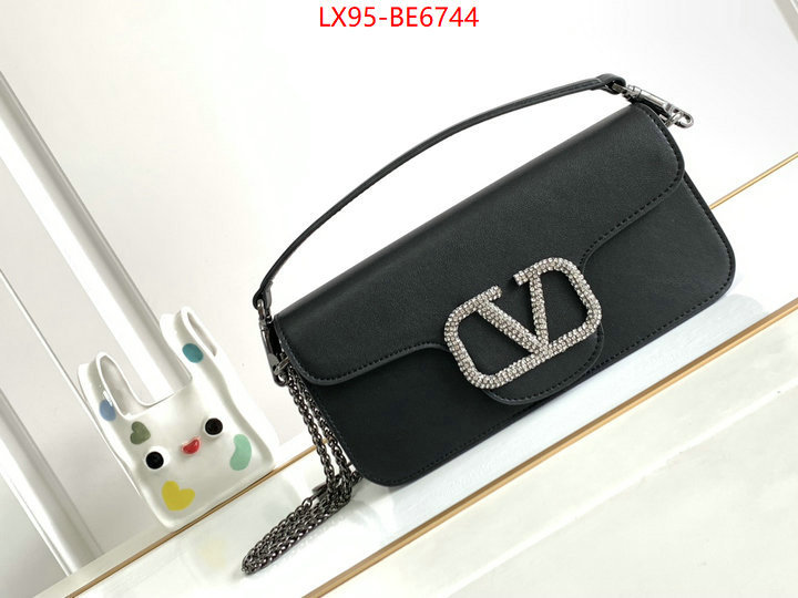 Valentino Bags(4A)-LOC-V Logo ,best luxury replica ID: BE6744,$: 95USD