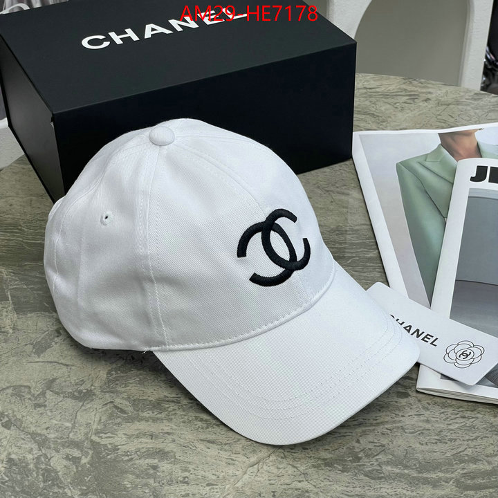 Cap (Hat)-Chanel,aaaaa replica designer ID: HE7178,$: 29USD