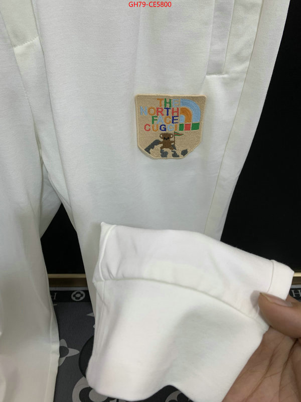 Clothing-Gucci,1:1 replica wholesale ID: CE5800,$: 79USD