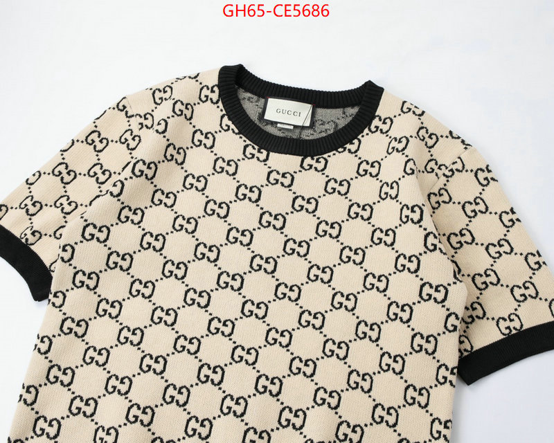 Clothing-Gucci,1:1 ID: CE5686,$: 65USD